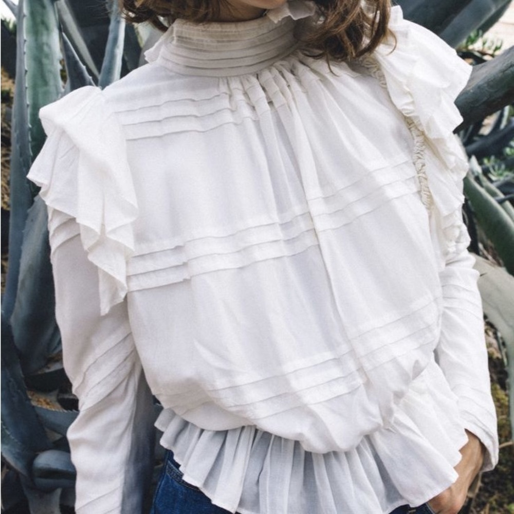 Maria Stanley Krissy Blouse in Bone